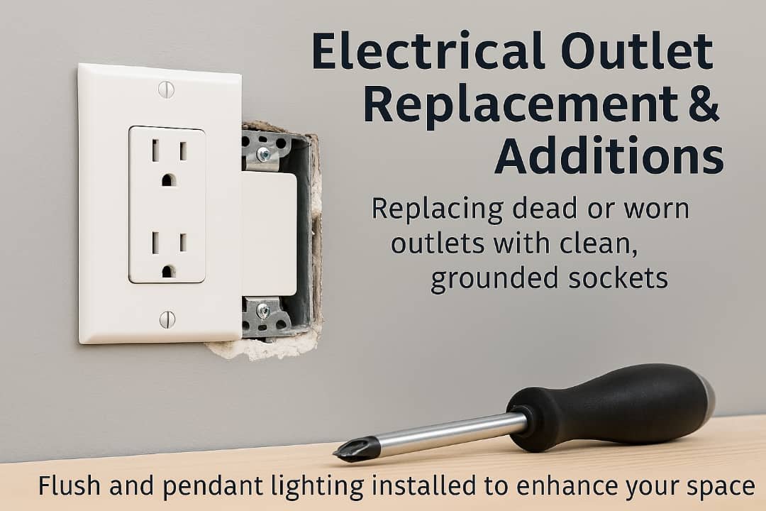 Electrician installing a ceiling light fixture in a modern room using a junction box and clean wiring