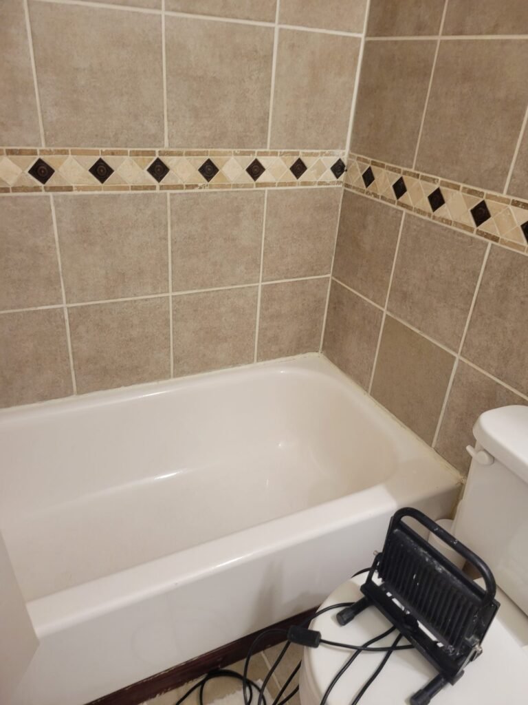 Bathtub after leak repair in Germantown, MD