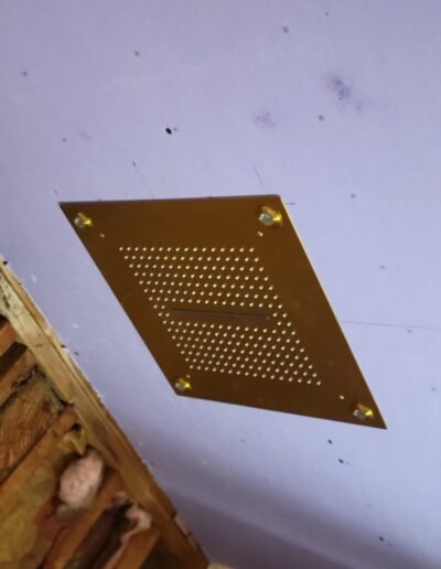 Ceiling-mounted rain shower head installed in Upper Marlboro, MD