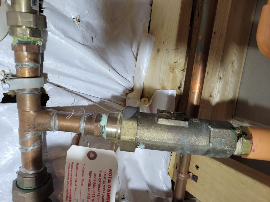 Pressure reducing valve replacement on copper main line in Upper Marlboro, MD