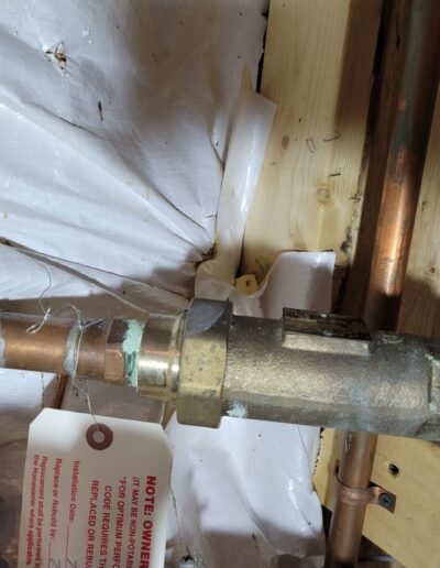 Pressure reducing valve replacement on copper main line in Upper Marlboro, MD
