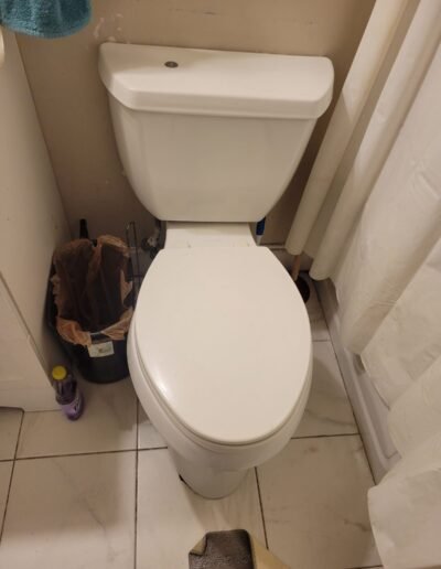 New toilet installed in a bathroom in Seat Pleasant, MD