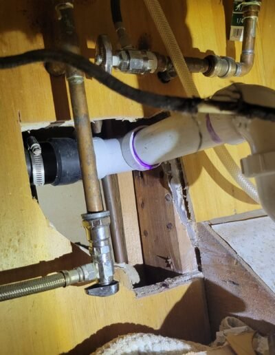 Under-sink drain and supply line repair in Washington, DC