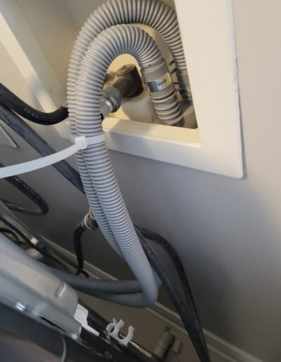 Washing machine hoses and drain box connection in Washington, DC