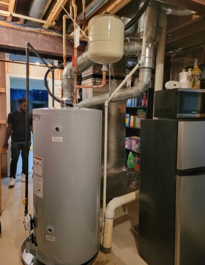 Water heater replacement with expansion tank in Bowie, MD