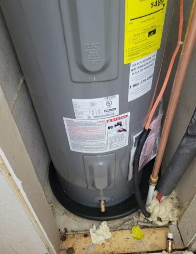 Completed water heater replacement in Dunkirk, MD