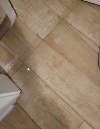 Water on a floor from a hidden plumbing leak in Washington, DC